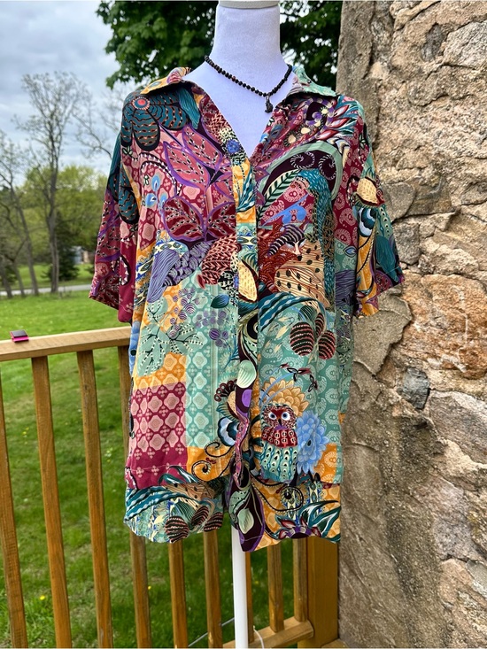 Johnny Was Tops - Johnny Was Multicolor Patchwork Set Size S- Women